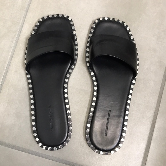 alexander wang studded slides